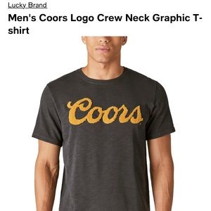 "Lucky Brand" Coors logo graphic T-shirt